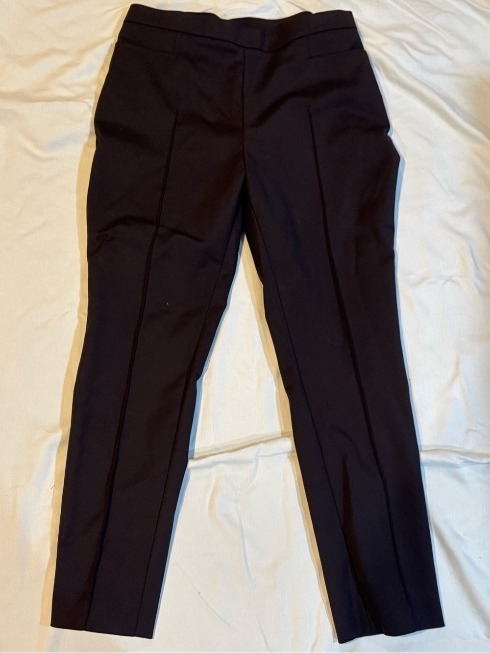 Akris Punto Black Straight-Leg Tailored Ankle Pants